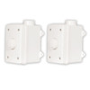 AAOVCD-W Outdoor Volume Controls White Weatherproof 2 Piece Set