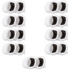 R191 Flush Mount In Ceiling Speakers Home Theater 9 Pair Pack