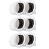 R191 Flush Mount In Ceiling Speakers Home Theater 3 Pair Pack