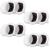 R191 Flush Mount In Ceiling Speakers Home Theater 4 Pair Pack