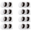 R191 Flush Mount In Ceiling Speakers Home Theater 8 Pair Pack