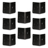 Goldwood Sound GC-402 Black ABS Plastic Cabinet Corners Set of 8 Stackable Speaker Corners