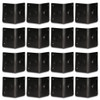 Goldwood Sound GC-402 Black ABS Plastic Cabinet Corners Set of 16 Stackable Speaker Corners