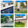 2R8G Outdoor Granite 8" Rock 2 Speaker Set for Deck Pool Spa Yard Garden