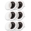 HTI6c Flush Mount In Ceiling Speakers with 6.5" Woofers 3 Pair