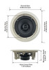 HTI6c Flush Mount In Ceiling Speakers with 6.5" Woofers 7 Pair
