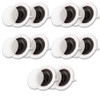 HTI6c Flush Mount In Ceiling Speakers with 6.5" Woofers 5 Pair