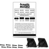 AA321B Mountable Indoor Speakers Black Bookshelf 5 Pair Pack