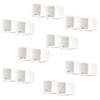 AA321W Mountable Indoor Speakers White Bookshelf 8 Pair Pack