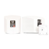AA321W Mountable Indoor Speakers White Bookshelf 8 Pair Pack