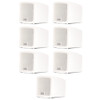 AA321W Mountable Indoor Speakers White Bookshelf 7 Pack