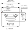 Goldwood Sound GW-8028 Rubber Surround 8" Woofer 190 Watts 8ohm Replacement Speaker