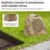 4R8S Outdoor Sandstone 8" Rock 4 Speaker Set for Deck Pool Spa Yard Garden