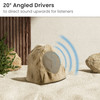 2R8S Outdoor Sandstone 8" Rock 2 Speaker Set for Deck Pool Spa Yard Garden