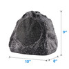 6R6G Outdoor Granite 6.5" Rock 6 Speaker Set for Deck Pool Spa Yard Garden