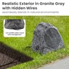 6R6G Outdoor Granite 6.5" Rock 6 Speaker Set for Deck Pool Spa Yard Garden