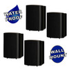 TS425ODB Indoor or Outdoor Speakers Weatherproof Mountable Black 2 Pair Pack