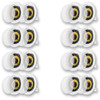 HD-5 Flush Mount In Ceiling Speakers Home Theater 8 Pair Pack