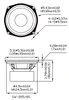 4 Goldwood Sound GW-205/8S Shielded 5.25" Woofers 130 Watt each 8ohm Replacement Speakers