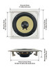 HD-S10 Flush Mount Subwoofers with 10" Speaker and Amps 2 Pack