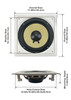 HD-S10 Flush Mount Subwoofers with 10" Speaker and Amps 3 Pack