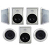 7.1 Speaker System Flush Mount 7 Speaker Set and 6" Powered Sub