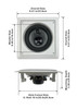 CS-I63S Flush Mount In Ceiling Speakers with 6.5" Woofers 7 Pack