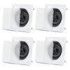 CS-I63S Flush Mount In Ceiling Speakers with 6.5" Woofers 2 Pair