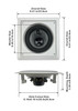 CS-I63S Flush Mount In Ceiling Speakers with 6.5" Woofers 7 Pair