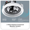 CS-IC83 Flush Mount In Ceiling Speakers with 8" Woofers 3 Pack