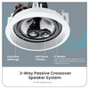 CS-IC83 Flush Mount In Ceiling Speakers with 8" Woofers 3 Pair