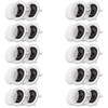 CS-IC63 Flush Mount In Ceiling Speakers with 6.5" Woofers 10 Pair
