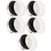 TSQ670 Flush Mount 70 Volt Speakers with 6.5" Woofers Home Theater 5 Pack