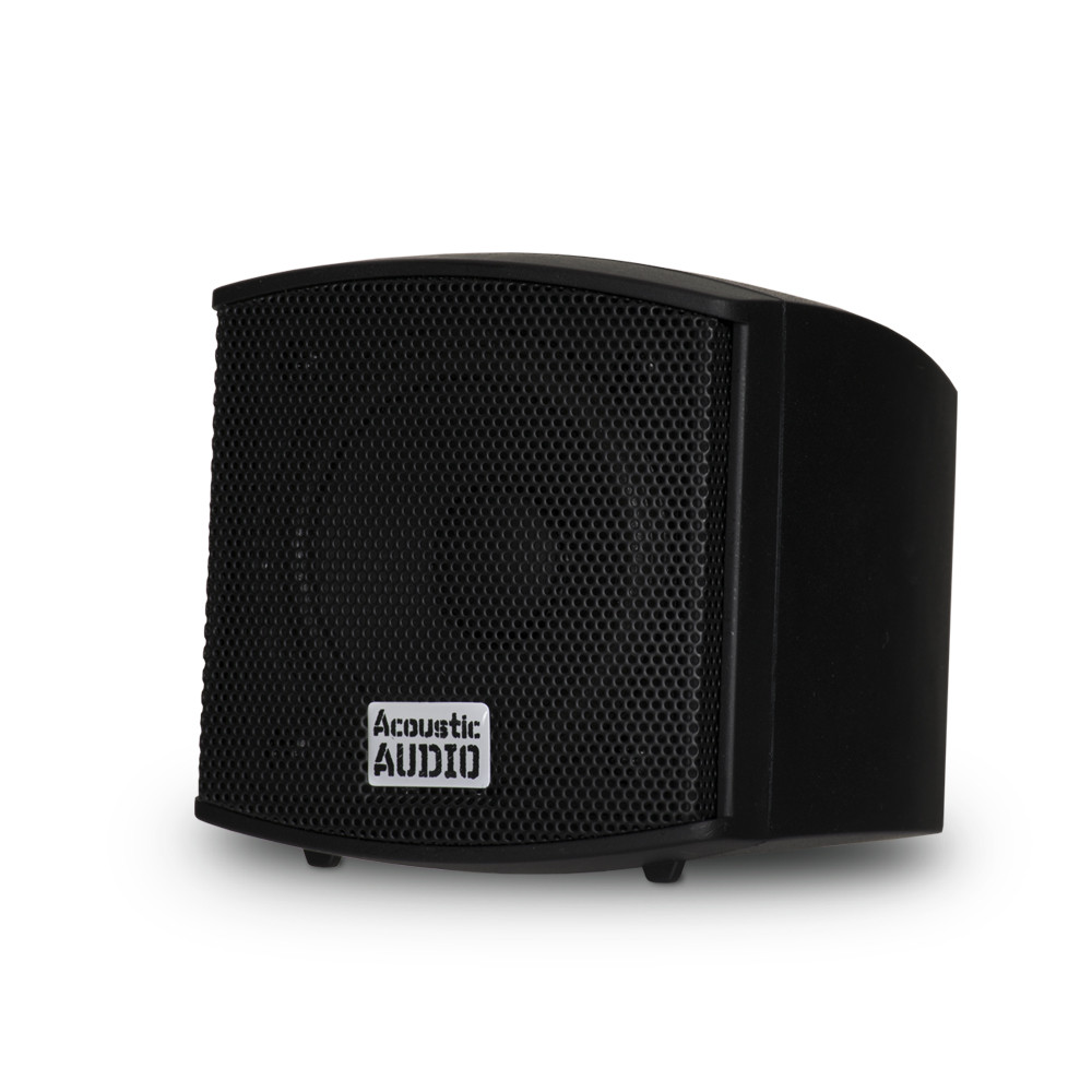 AA321B Mountable Indoor Speakers Black Bookshelf Pair