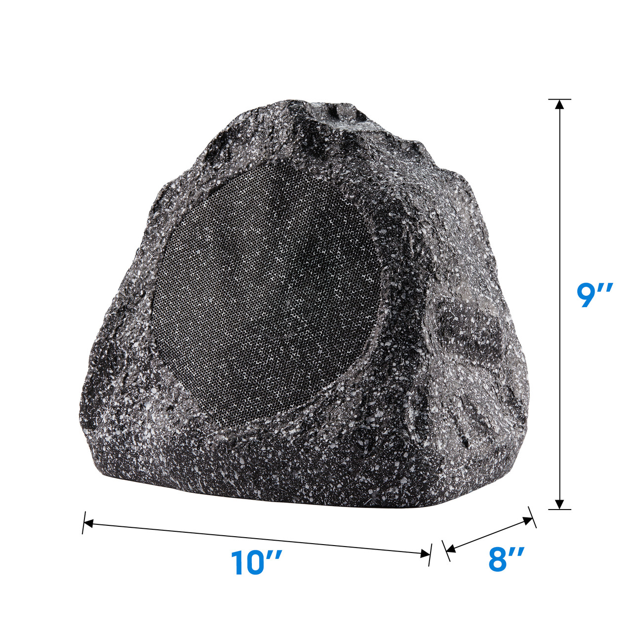 2R6G Outdoor Granite 6.5" Rock 2 Speaker Set for Deck Pool Spa Yard ...
