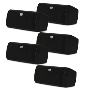 AA35CB 2-Way Bookshelf Speaker Indoor Black 5 Pack
