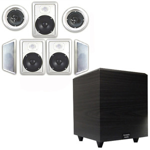 Acoustic Audio HT-67 In-Wall/Ceiling 7.1 Home Theater 6.5" Speakers and  6.5" Powered Sub HT-67-PS6 - Goldwood.com