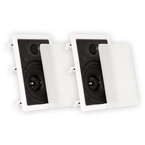 TS65W Flush Mount In Wall Speakers with 6.5" Woofers Home Theater Pair