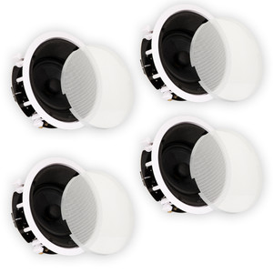 TSS6A Flush Mount Angled Deluxe In Ceiling Speakers with 6.5" Woofers 4 Speaker Set