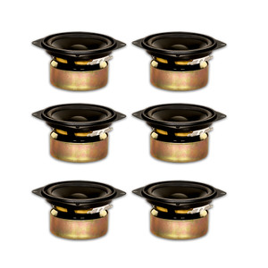 6 Goldwood Sound GW-204/4S Shielded 4" Woofers 70 Watt each 4ohm Replacement Speakers