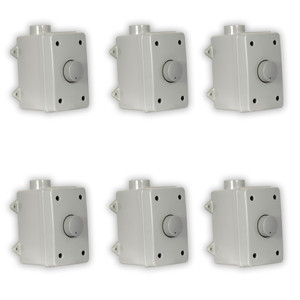 OVCDG Outdoor Volume Controls Gray Weatherproof 6 Piece Set