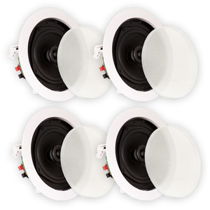 TS50C Flush Mount In Ceiling Speakers Surround Sound Home Theater 2 Pair Pack