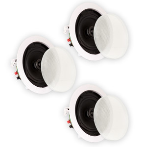 TS50C Flush Mount Speakers 2-Way In Ceiling Home Theater 3 Pack