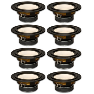 8 Goldwood Sound GW-S650/8 Poly Cone 6.5" Woofers 170 Watts each 8ohm Replacement Speakers