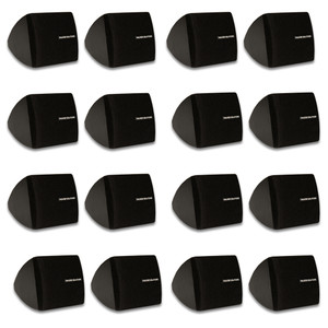 TS30B Mountable Indoor Speakers Black Bookshelf 8 Pair Pack