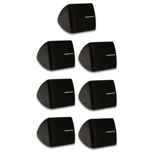 TS30B Mountable Indoor Speakers Black Bookshelf 7 Pack