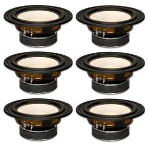 6 Goldwood Sound GW-S650/4 Poly Cone 6.5" Woofers 170 Watts each 4ohm Replacement Speakers