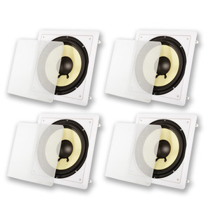 HD-S10 Flush Mount Passive Subwoofers with 10" Speaker 4 Pack