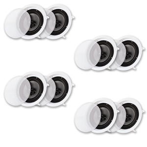 CS-IC83 Flush Mount In Ceiling Speakers with 8" Woofers 4 Pair