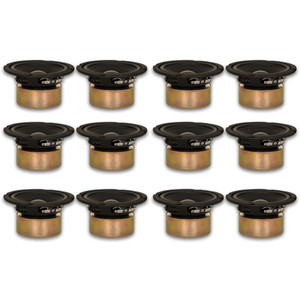 12 Goldwood Sound GW-5028/S Shielded 5.25" Woofers 130 Watt each 8ohm Replacement Speakers